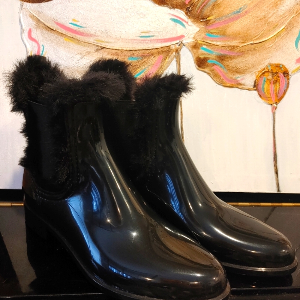 Lemon Jelly Splash Rain Boots